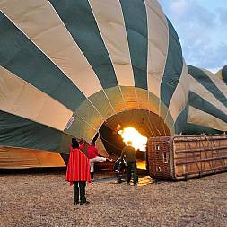 Ballonsafari er populært i Masai Mara
