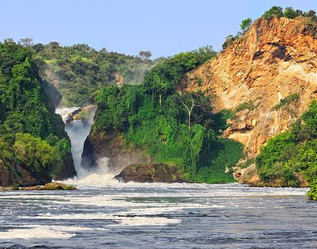 Udsigt over Murchison Falls i Uganda africa tours