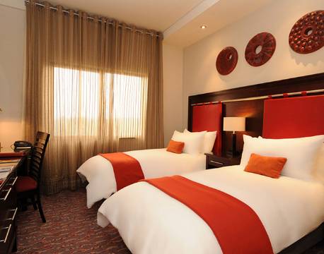 Twin bed værelse på Emperors Palace, Johannesburg, Sydafrika 2 africa tours