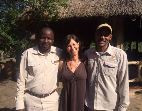 Endnu 2 af vore guider Twala og Dominic Ole Kuluo - en fantastisk ferie til jer begge