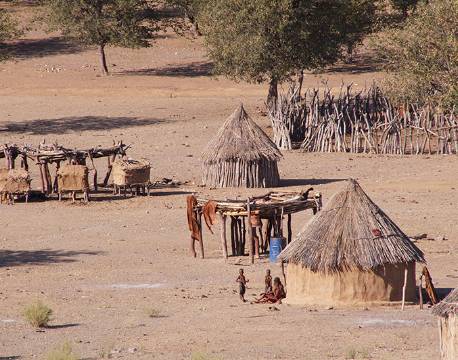 Udsigt over Himba landsby, Namibia africa tours