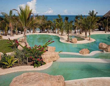 Swahili Beach Resort, Mombasa, Det Indiske Ocean kenyakysten africa tours
