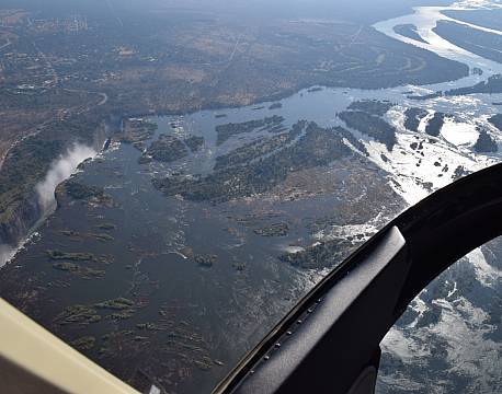 luftfoto flod africa tours