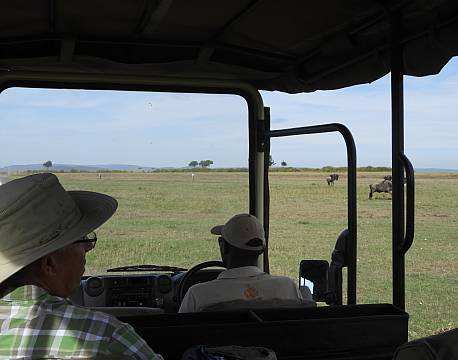 åben safaribil på savannen africa tours
