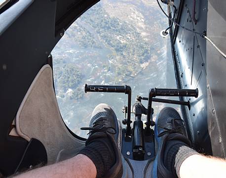 udsigt propelfly over savannen africa tours