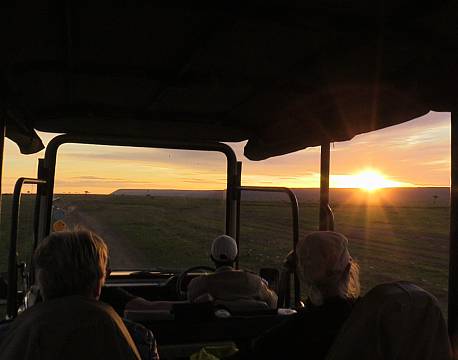 safari solnedgang på sletten africa tours