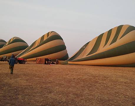 ballonsafari på savannen africa tours