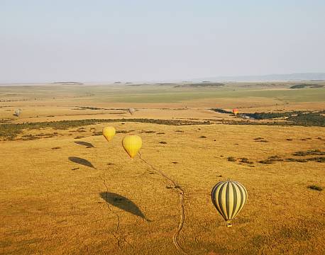 safari luftballoner over savannen africa tours
