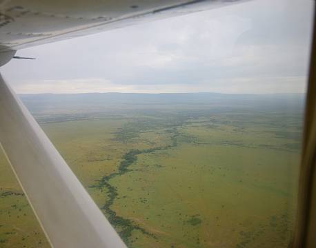 propelfly udsigt over savannen africa tours