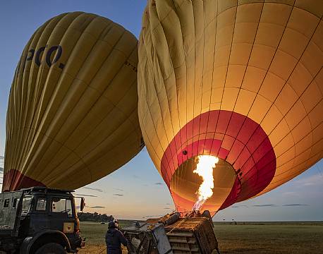 ballon over savannen kenya africa tours