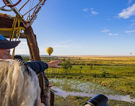ballon over savannen kenya africa tours