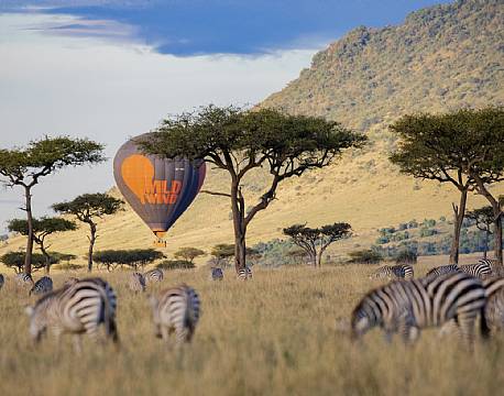 ballon over savannen kenya africa tours