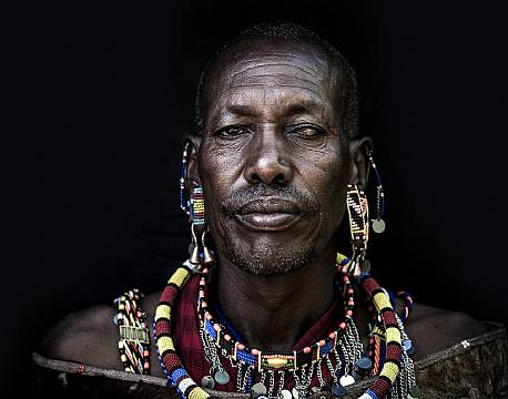 En stolt Masai, høvding Ole Meingati