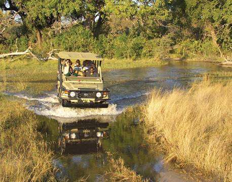 Bådtur gennem Okavango Deltaet botswana africa tours