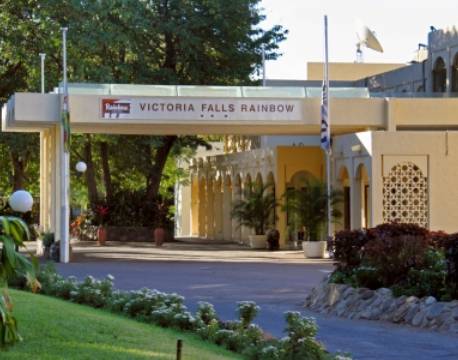 Indgangen til Rainbow Hotel, Victoria Falls, Zimbabwe 4 africa tours