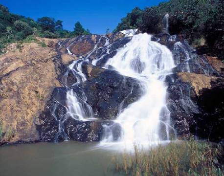 Phophonyane falls i Swaziland sydafrika africa tours
