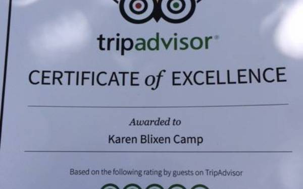 Stort tillykke til Karen Blixen Camp med de 5 stjerner