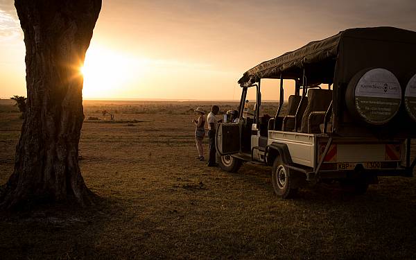 Fra rejseleder Geoffrey p privat safari p Karen Blixen Camp