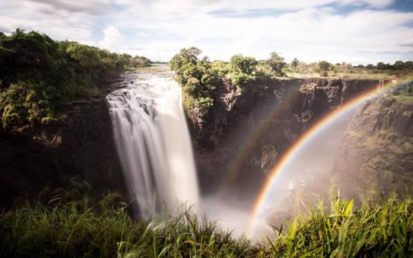 Fra rejseleder Michael p Great Trek ved Victoria Falls