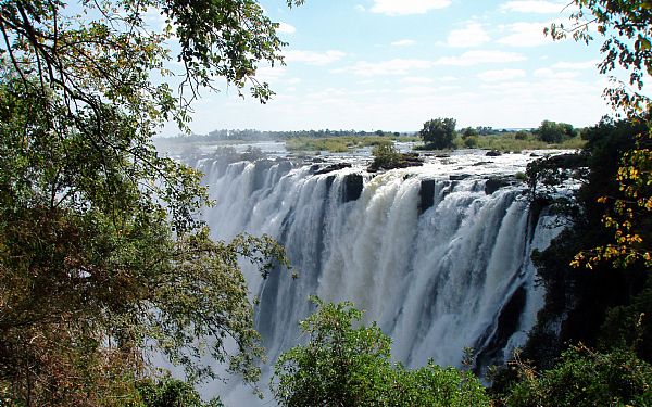 Min niece ved Victoria Falls