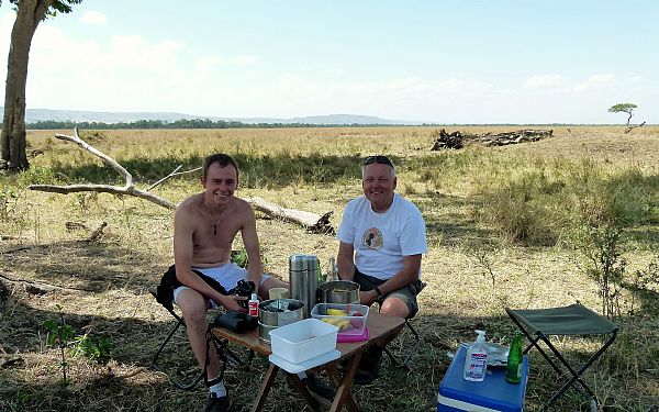 Fra Finn og Mads der fortller om safari i Kenya