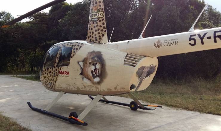 Maras eneste helikopter dkker et areal p 4000km2 i kampen mod krybskyttere