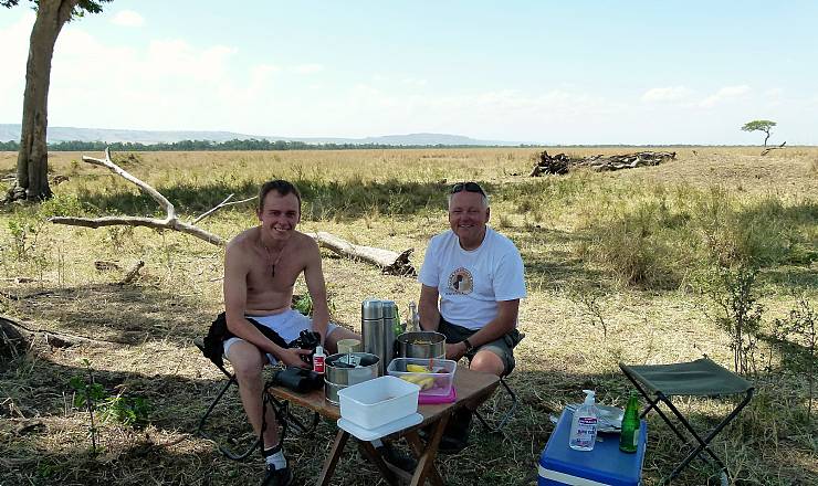 Fra Finn og Mads der fort�ller om safari i Kenya